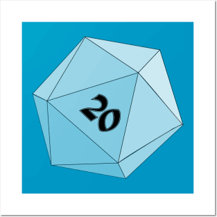 d20 light - 20! Posters and Art